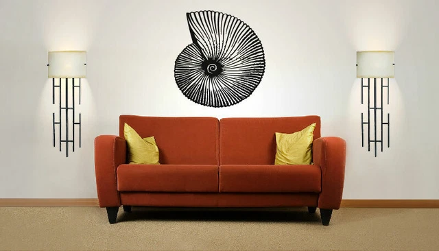 Wall Vinyl Sticker Decals Mural Room Design Art Seashell Sea Fish Ocean bo658