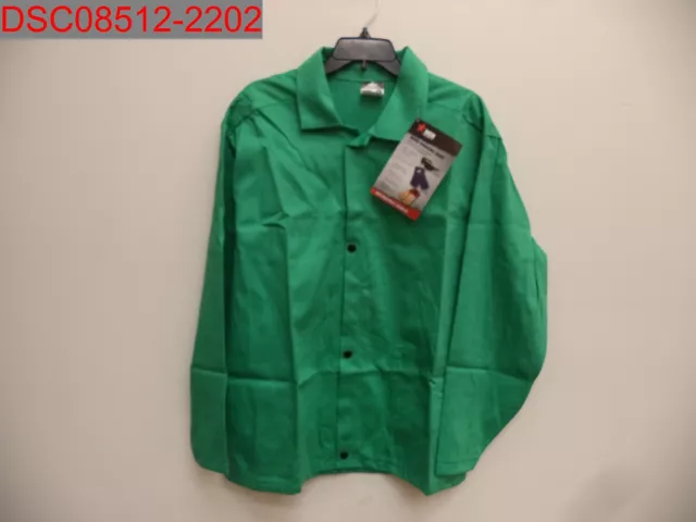MCR Safety Adult Green 39030l Flame Resistant Welding Jacket, Sz L 045143390328