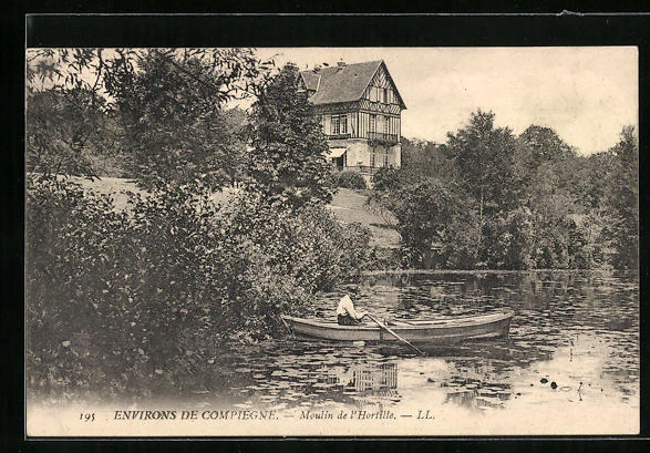 CPA Compiègne, Moulin de l´Hortille