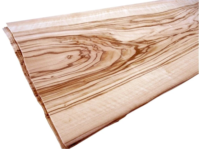 5x OLIVE FURNIER - Edelholz Design Tisch Tür Wand Schrank Kommode Regal Anrichte