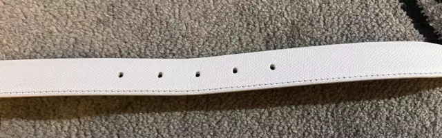 100 cm - Maison Margiela Off White Leather Belt Authentic 3