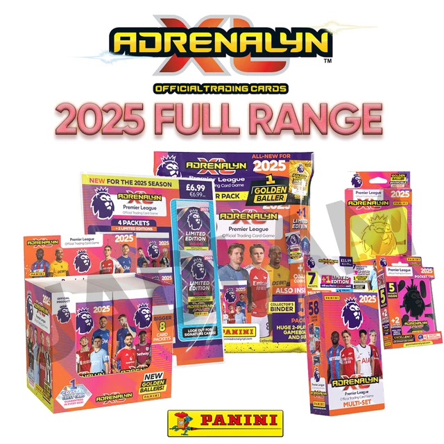 PANINI ADRENALYN XL 2024/2025 Premier League TCG FULL RANGE £8.95 PicClick UK