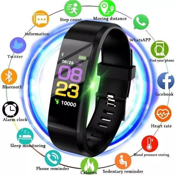 Version améliorée montre intelligente Go-fit bracelet fréquence cardiaque pression moniteur de fitness 2