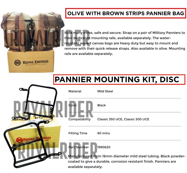 pannier mounting kit royal enfield