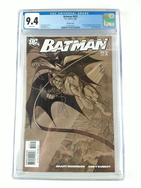 Batman #655 Andy/Adam Kubert Variant CGC 9.4 NM 1st Damian Wayne (2006 DC) Comic