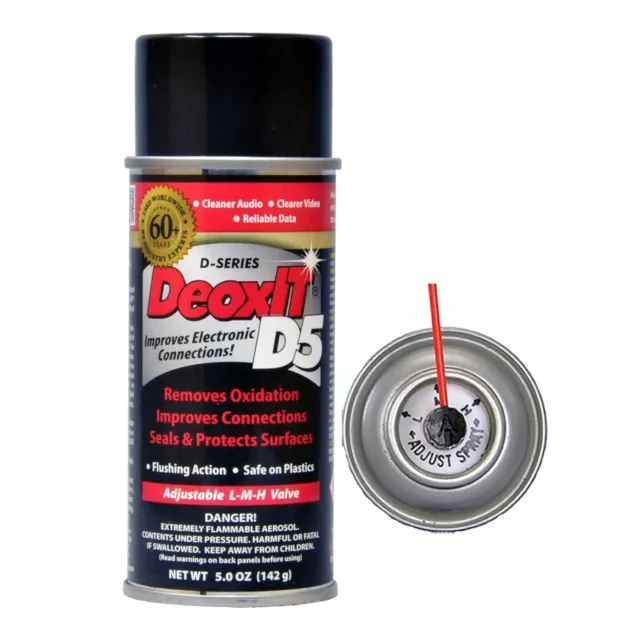 Caig DeoxIT D5S-6 Contact Spray for Contacts and Connections