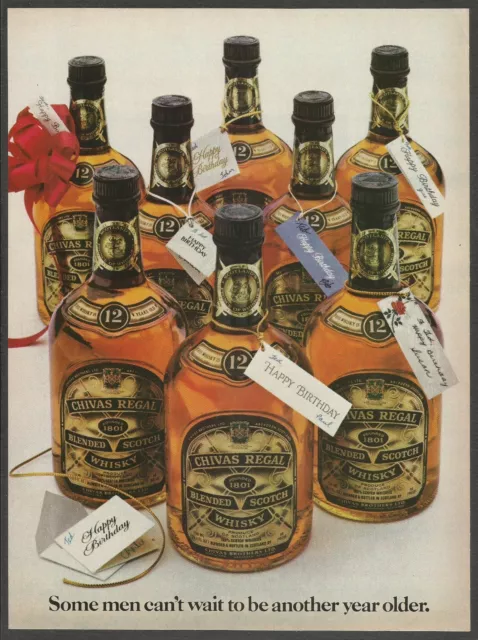 CHIVAS REGAL Blended Scotch Whisky - 1980 Vintage Print Ad