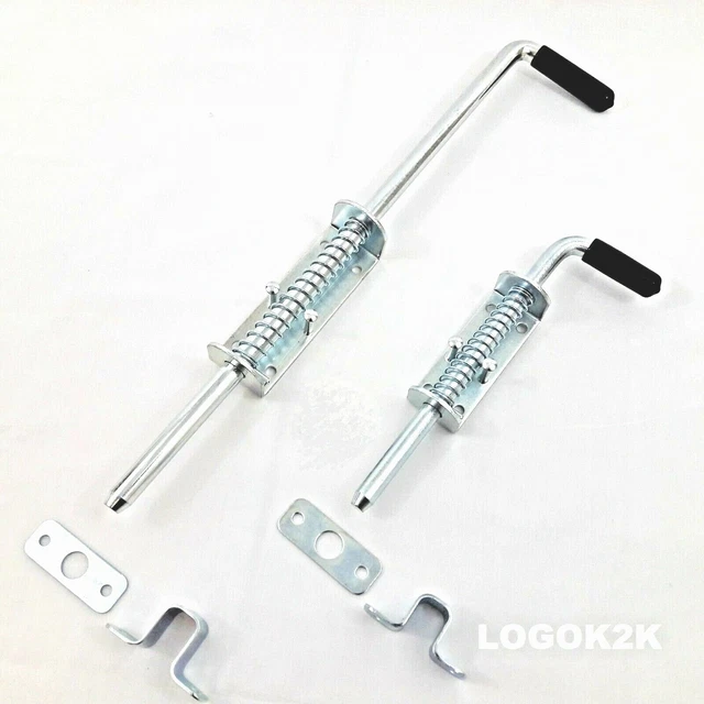 NARROW HEAVY DUTY Spring Loaded Drop Bolt Stable Door Gate Garage Horse