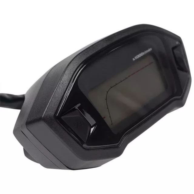Tachimetro digitale moto LCD contachilometri tachimetro indicatore carburante ingranaggi