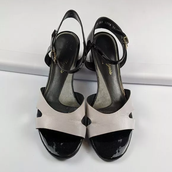 Robert Clergerie Black & White Sandals Women's Size 40 US 10