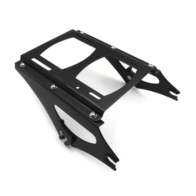 Mounting Rack For Harley Touring 09 Gloss Black Detachable Two Up Tour Pak Pack