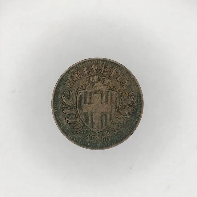 1898 2 Rappen Coin (Switzerland)