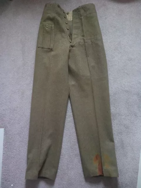 Ww2 1946 British Army BD Battledress Trousers Uniform