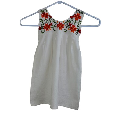 Baby Girl's Dress Mexican Style Embroidered With Angelini Sweater Size 12-18 mo.
