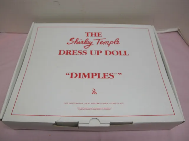 Shirley Temple Dress Up Doll Outfit Dimples Danbury Mint Still Sealed