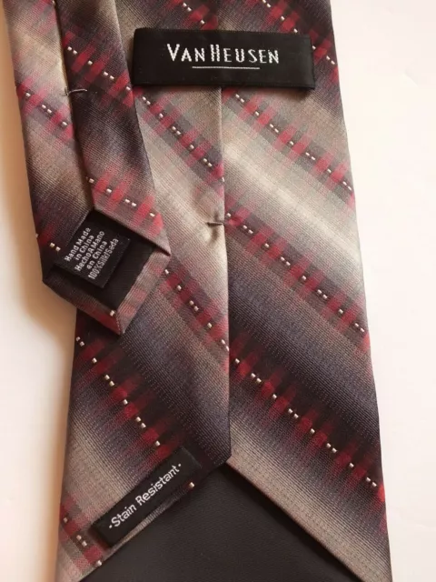 Cravate homme résistante aux taches Van Heusen, tissée, 100 % soie, 58 pouces X 3,75 2