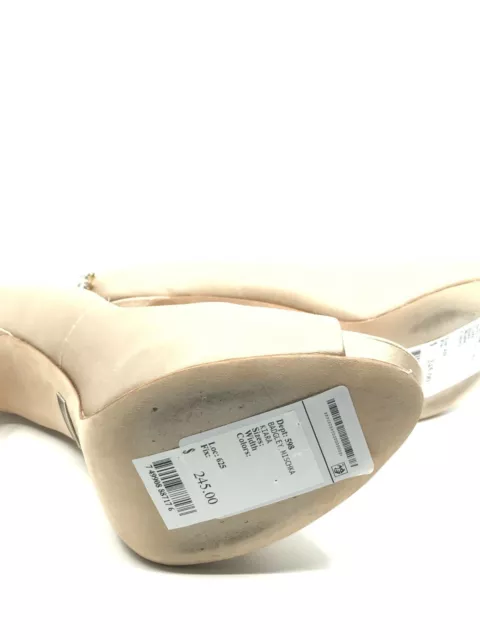 Badgley Mischka Womens Kiara Platform Evening Pumps Latte Satin Size 9.5M 3