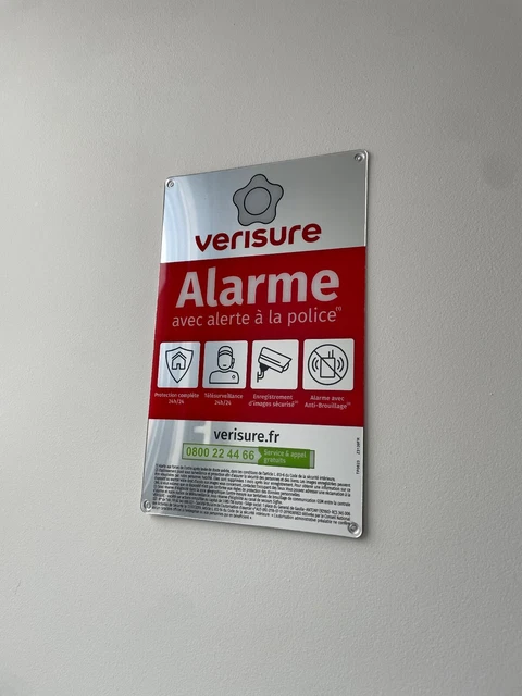 Variure P500 PLAQUE ALARME VERISURE MODELE 2024 OFFICIELLE neuve 24 cm X 15 cm EUR ...