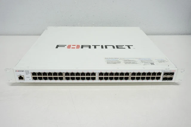 Fortinet Rackswitch FORTINET FORTISWITCH FS-248E-FPOE Rack Mountable PoE SFP Switch £306.66 ...