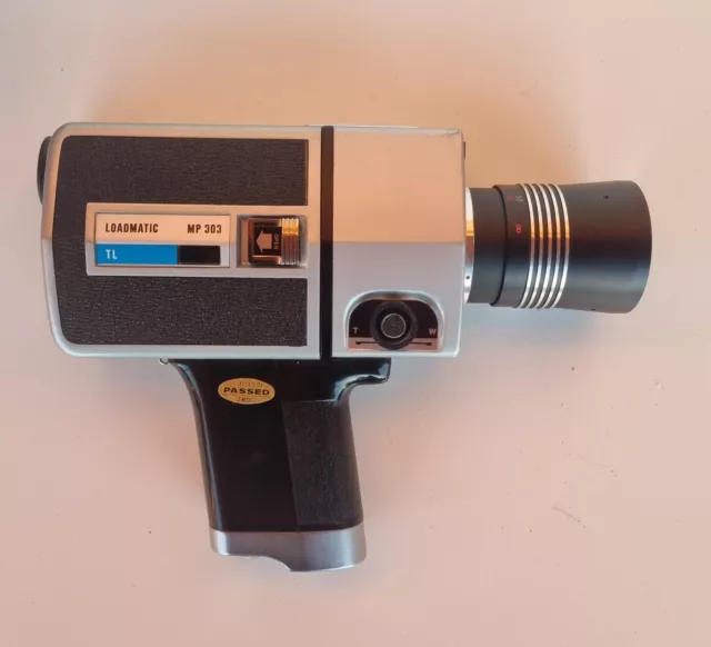 Loadmatic Cine Camera Super 8 SHINKOR MP 303 + Scatola Videocamera LEGGI BENE