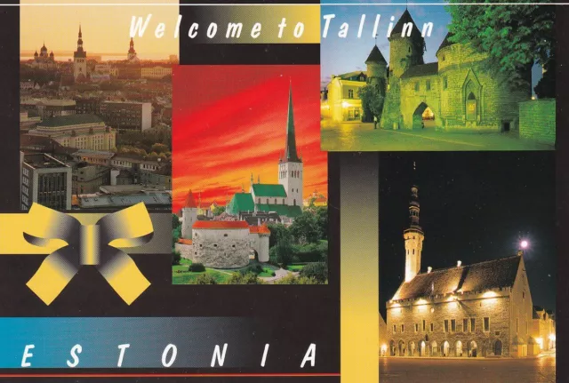 Alte Postkarte - Welcome to Tallinn Estonia