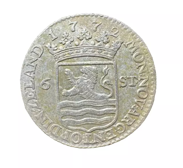 6 Stuivers Scheepjesschelling Netherlands, Zeeland 1772