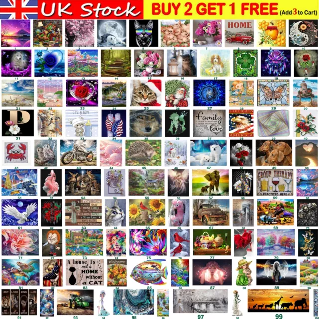 Full Drill 5D Diamond Painting Embroidery Picture Art Cross Stitch DIY Kit HOT