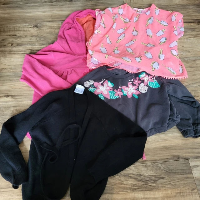 Girls clothes bundle age 6 - 9 years, 5 pieces, dance wrap, beach wrap, hoodie