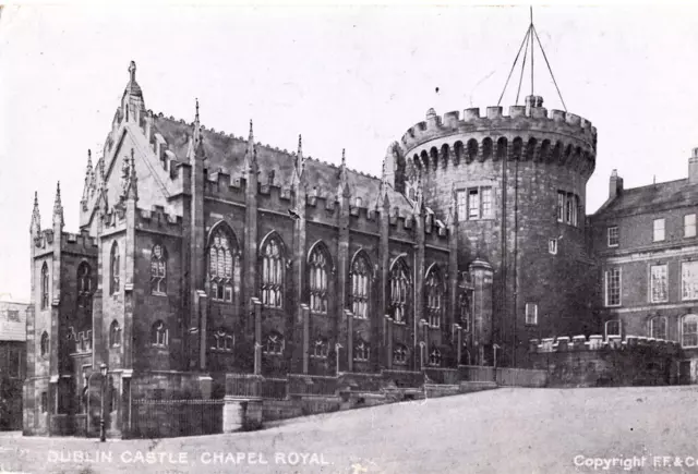 DA92.Vintage Postcard.  Dublin Castle, Chapel Royal.