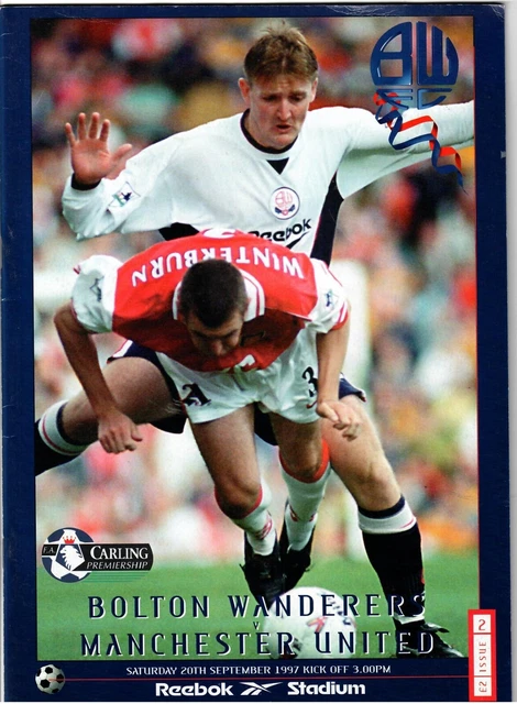 BOLTON WANDERERS V Manchester United 199798 Premiership Football