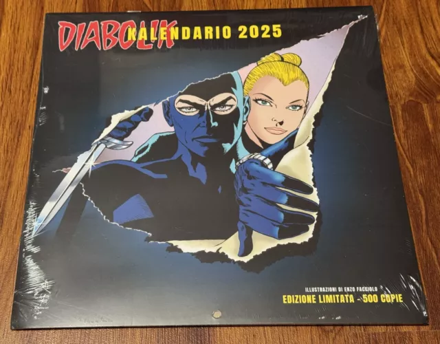 CALENDARIO 2025 DIABOLIK Kalendario Edizione Limitata 500 Copie Enzo
