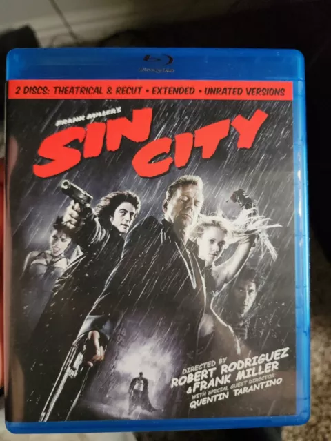 Sin City (Blu-ray Disc, 2011, 2-Disc Set, Recut, Extended, Unrated)