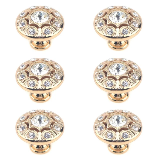 Diamond Drawer Pulls Gold Dresser Knob Cabinet Knobs for Closet Cupboard Door