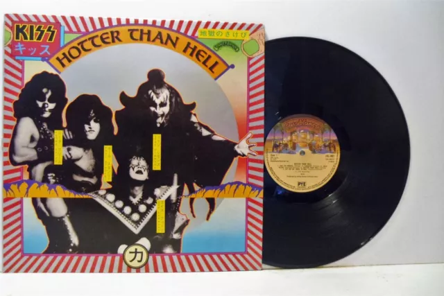 KISS hotter than hell (1st uk press) LP VG+/EX-, CAL 2007, vinyl, album, 1977