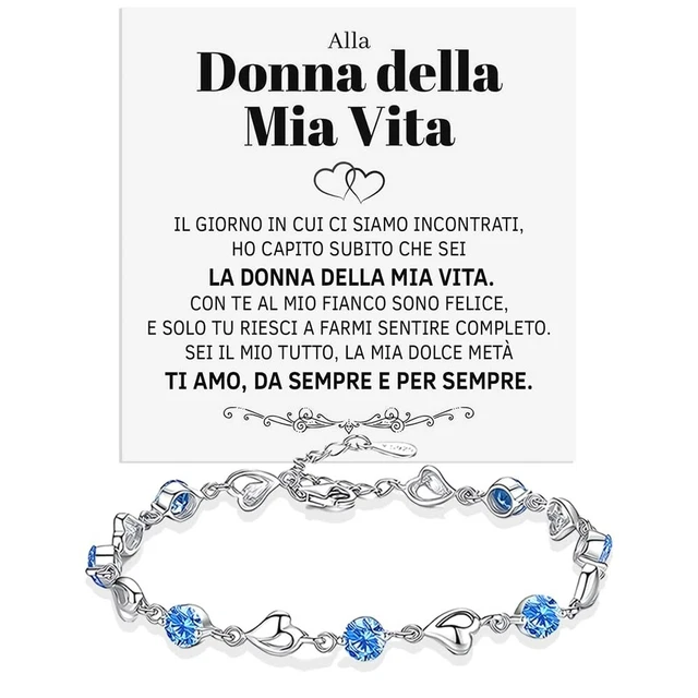 Bracciale Personalizzato Con Cofanetto Dedica Bracciale Uomo Argento Sterling 925 Modello Tennis - Cofanetto Regalo Con Dedica Per Compleanno Braccialetto Argento Modello Sportivo