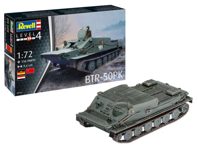 Miniature Tank Armato Réservoir Model Kit De Montage Revell BTR-50PK auto 1 :