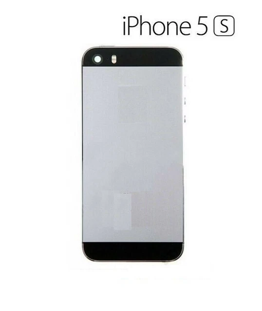 Pour Apple IPHONE 5s Arrière Batterie Couvercle Boîtier Coque Gris/Noir Neuf