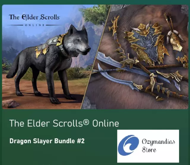 The Elder Scrolls online Dragon Slayer Bundle 2 Ancient Dragon Hunter Wolf XBox