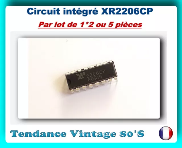 *** Lot De 1*2 Ou 5 Ci  Xr2206Cp / Generateur Bf Basse Distorsion 0.5% ***