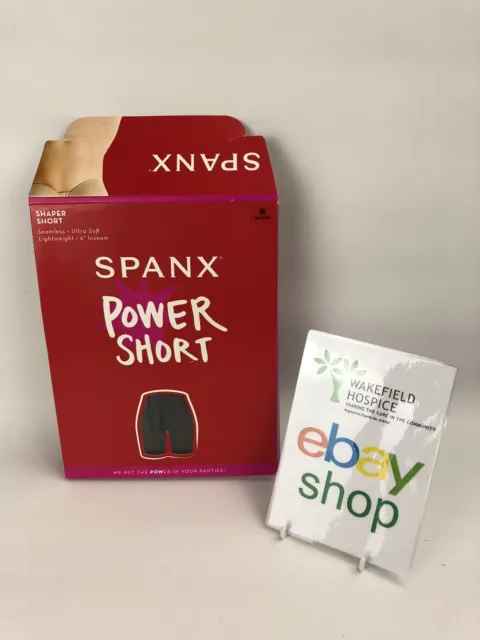 Spanx Power Shorts Shaper Short Higher Power Thigh Slimmer Black Medium  m524