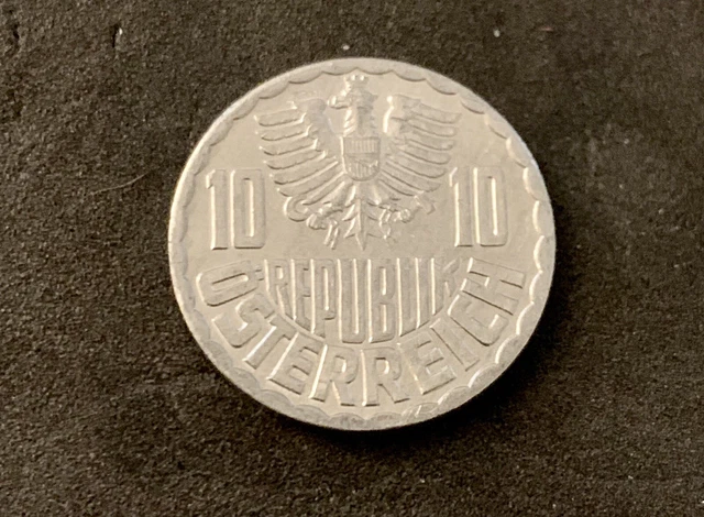 1977 Austria 10 Groschen Coin 2
