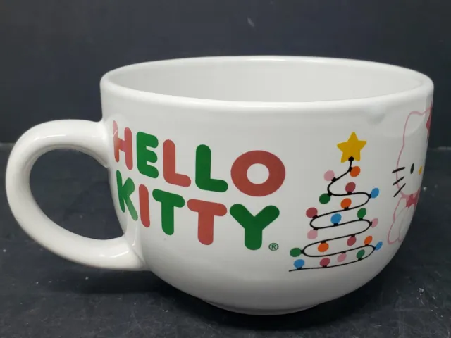 Large HELLO KITTY Love Christmas Tree Coffee Cup Mug 2014 by Sanrio Co.  *