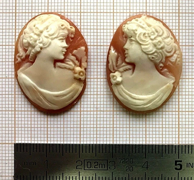 Camée Vintage En Nacre Et Filigrane 18 - À Nettoyer Et Monter (broche, Pendentif, Parure)