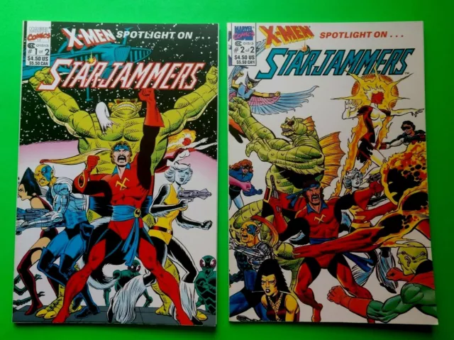 X-Men Spotlight On Starjammers Issues 1 & 2 Complete Vf/Nm Condition 1St Print