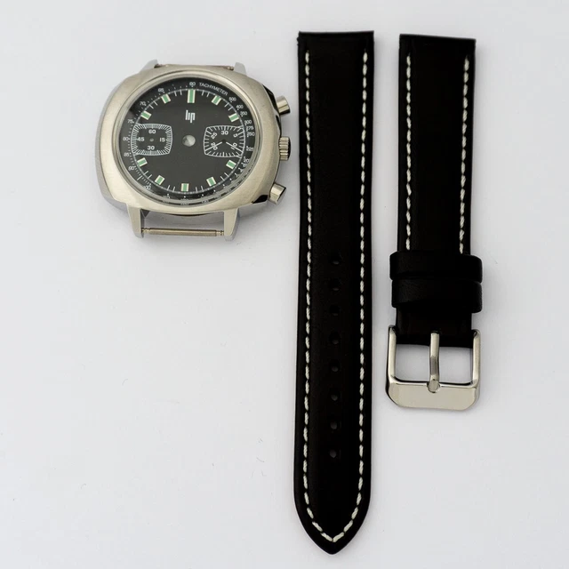 Cadran De Montre LIP Chronographe - Dimensions 25,8 X 28 Mm, Pour Mouvement Valjoux - Neuf Sans étiquette