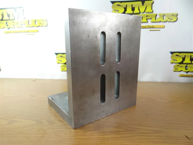 Heavy Duty Cast Iron Slotted Right Angle Plate 8" X 10" X 12"