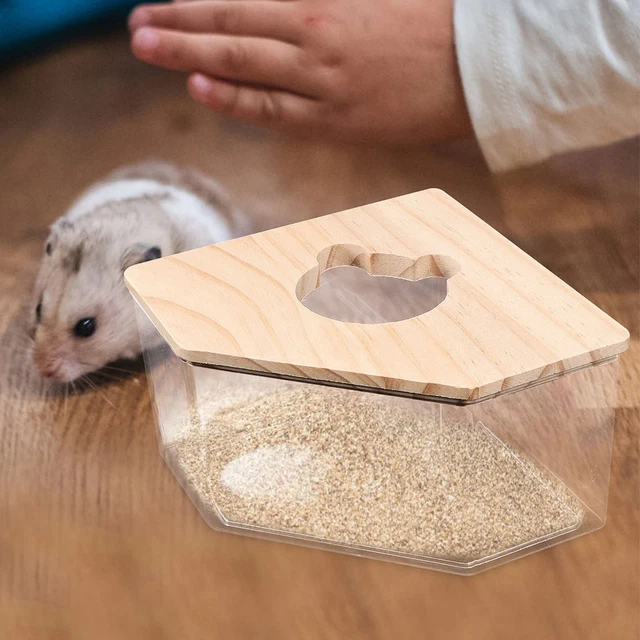 Hamster-Badewanne S – Sandbadbehälter 11,2x11,2x8,9 Cm, Transparent