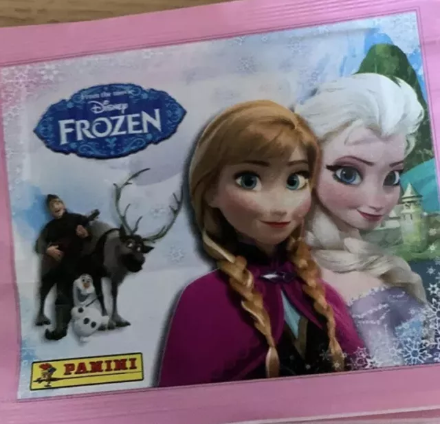 PANINI Disney ORIGINAL Pink 2013 FROZEN Movie Near Full Set 150x Loose Stickers