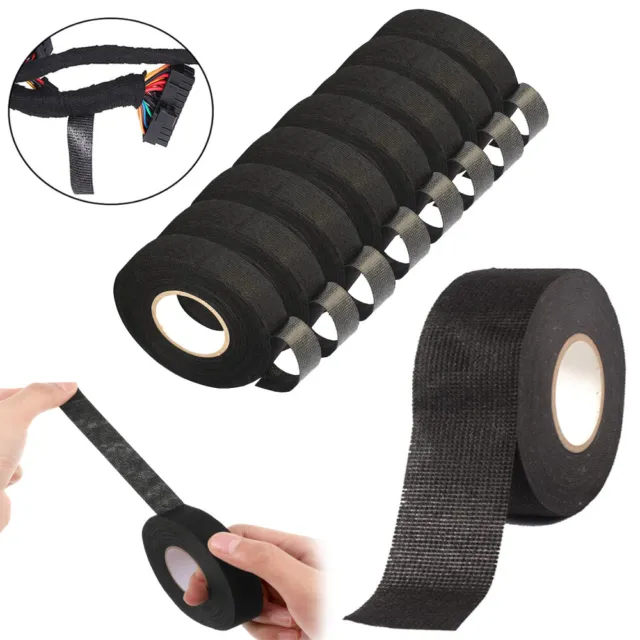 5-15PK Self Adhesive Cloth Tape for Car Cable Harness Wiring Loom Protection