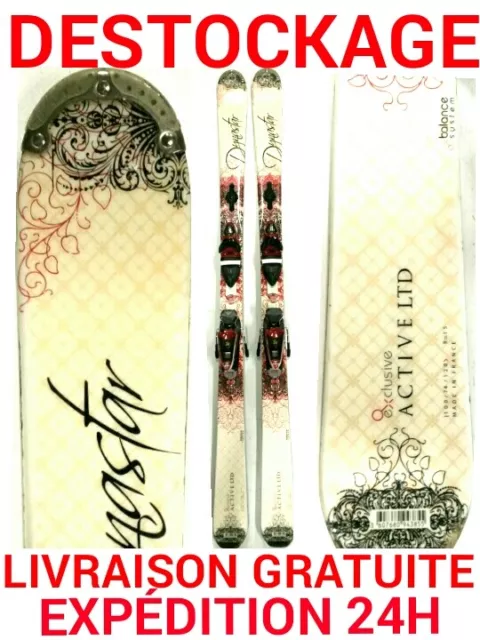 ski occasion adulte DYNASTAR "ACTIVE LTD" taille:163cm+ fixations--PETIT BUDGET